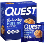 Quest Bake Shop Blueberry Muffins – Portable Protein Snack for Camping, Hiking, and Trail Days, 4 Count