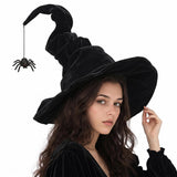 Black Witch Hat with Spider – Housewarming or Halloween Gift for the Witchy Friend, Adult Classic Witch Hat