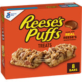 Reese's Puffs Chewy Cereal Bars – Lunchbox Ready Snack for Picky Kids, 6.8 oz Box