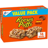 Reese's Puffs Breakfast Bars – Kid-Friendly After-School Snack for Active Families, Peanut Butter & Cocoa 16 ct
