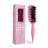 Candybrush Curl Defining Brush – Relaxing Bedtime Hair Ritual Tool, Soft Bristle Curl Shaper