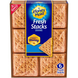 HONEY MAID Fresh Stacks Graham Crackers – Individually Wrapped Graham Squares for Picnics, Campfires, and Outdoor Treats