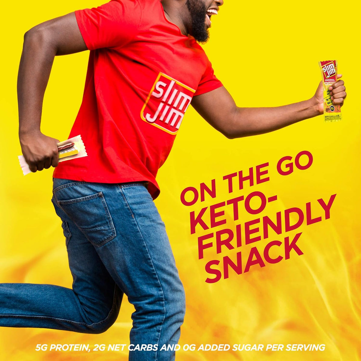 Slim Jim Original Snack Sticks & Cheese – Car Cup Holder Protein for Commuters on the Go