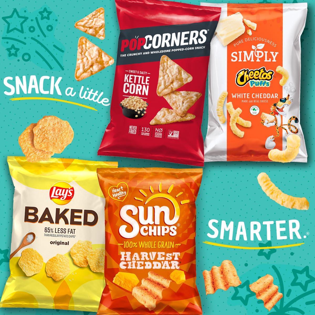 Smartfood Popcorn Single-Serve Snack Pack – Movie Night Gift Set for Friends & Family, Gluten Free 40 Count