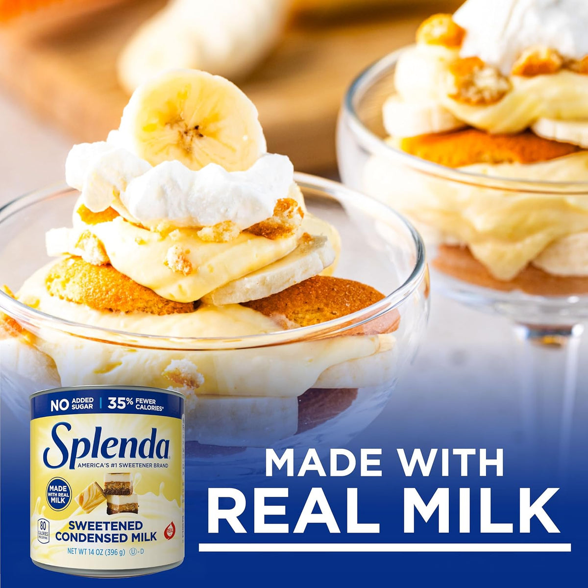 SPLENDA No Sugar Added Condensed Milk – Holiday Hostess Gift for Friends Managing Diabetes, 14 oz