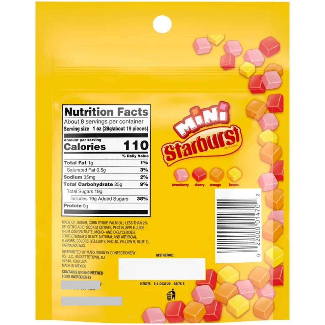 STARBURST Original Minis Chewy Candy – Classroom Party Share for Kids, Bulk Mini Candy for School Snack