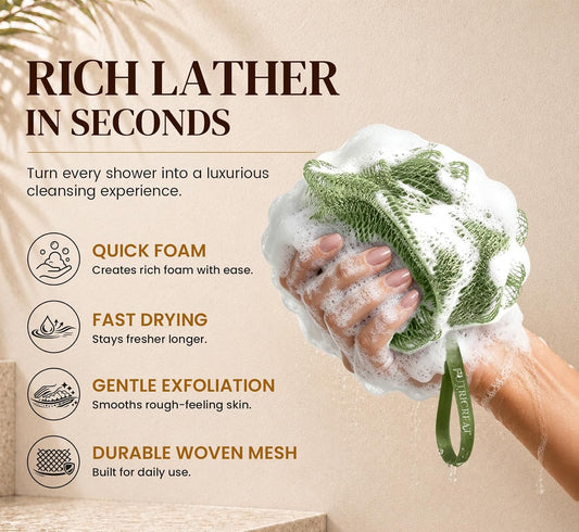stretchable length up to 45 inches that scrunches or extends for versatile washing