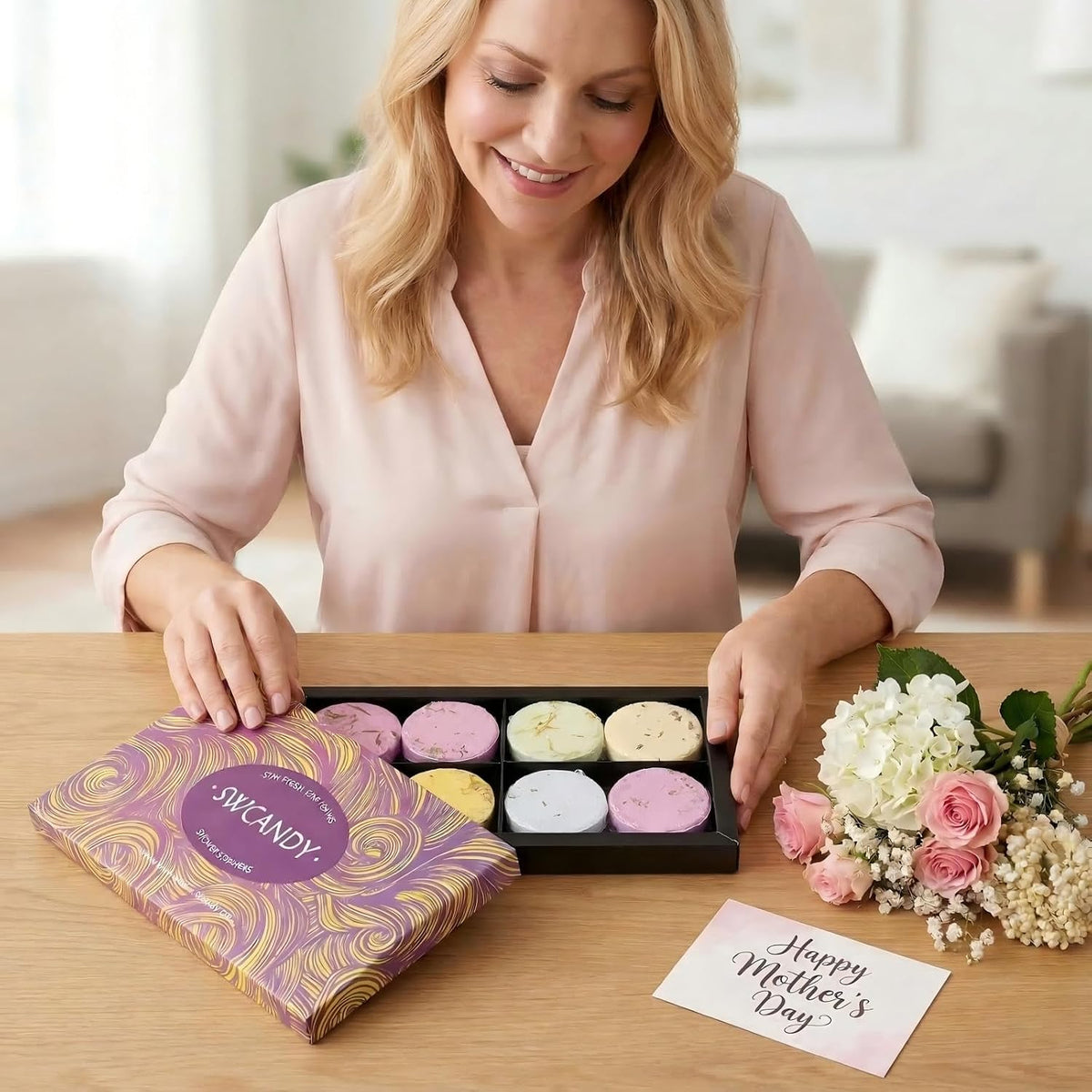 SWCANDY Premium Shower Steamers – Elegant Gift Ready Aromatherapy Set for Elevated Home Spa