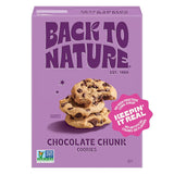 Back to Nature Chocolate Chunk Cookies – No Artificial Flavors After-School Snack for the Family Pantry, 7.5 oz