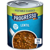 Progresso Lentil Soup – Shelf-Stable Soup for Camping Coolers and Cabin Pantries, 19 oz Can