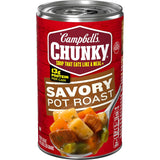 Campbell's Chunky Savory Pot Roast Soup – Protein-Rich Comfort Meal for Cold Weather and Recovery Days, 18.8 oz Can