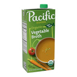 Pacific Foods Organic Vegetable Broth – Calorie-Conscious Sipping Broth for Mindful Mornings, 32 oz