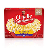 Orville Redenbacher's Ultimate Butter Microwave Popcorn – Safe Single-Serve Bags for Playroom Movie Nights