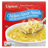 Lipton Recipe Secrets Instant Chicken Noodle Soup Mix – Quick Desk-Side Lunch for Busy Office Workers, 5-Minute Pantry Staple