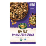 Nature's Path Organic Flax Plus Pumpkin Raisin Crunch Cereal – Calm Self-Care Breakfast Bowl, Vegan Protein and Fiber for Steady Energy