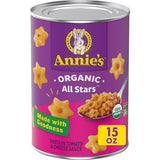 Annie's Organic All Stars Canned Pasta – Simple Pantry Staple for Intentional Home Kitchens, 15 oz Organic Star Pasta