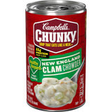 Campbell's Chunky Healthy Request New England Clam Chowder 18.8 oz – Easy School Lunch for Kids' Lunchboxes, 11g of Protein