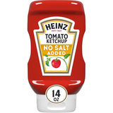 Heinz No Salt Added Ketchup – Trustworthy Low-Sodium Condiment for Cardiac Wellness, 14 oz