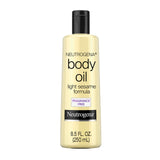 Neutrogena Body Oil Light Sesame Formula – Fragrance Free One Step Body Moisturizer for Clean Routines and Uncluttered Vanities