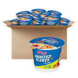 Kellogg's Frosted Flakes Cereal Cups – Fat-Free Nutritious Breakfast with 8 Vitamins and Minerals, 12 Count