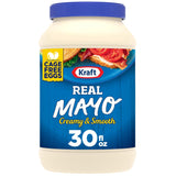 Kraft Real Mayo Creamy & Smooth Mayonnaise for Housewarming Gift Baskets and Practical Hostess Gifting, 30 fl oz Jar
