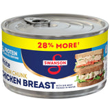 Swanson White Premium Chunk Chicken Breast in Water 12.5 oz Pack of 2 – Family Lunchbox Protein for School and Daycare