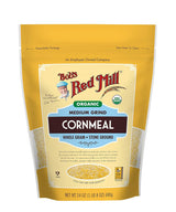 Bob's Red Mill Organic Medium Grind Cornmeal – Cast-Iron Cornbread Mix for Outdoor Cooking and Campfire Baking