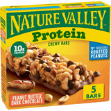 Nature Valley Protein Chewy Bars – Pre and Post Workout Snack with 10g Protein, Peanut Butter Dark Chocolate 10 Count