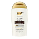 OGX Nourishing + Coconut Milk Moisturizing Shampoo, Clean Ingredient Shampoo Free of Sulfates, Parabens & Dyes, Family-Safe Haircare, 13 fl. oz