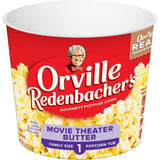 Orville Redenbacher's Single-Serve Buttery Popcorn Tub – Safe No-Flame After-School Snack for Nursery & Living Room