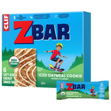 CLIF Kid Zbar Iced Oatmeal Cookie Snack Bar for Hiking Trails and Family Camping, Portable Organic Bar 6 Pack