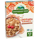 Cascadian Farm Organic Cinnamon Crunch Cereal – Family Breakfast Cereal for Picky Eaters and Busy Mornings