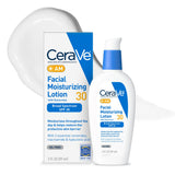 CeraVe AM Oil-Free Facial Lotion with SPF 30 – Clean, Simple Daily Essentials for Less