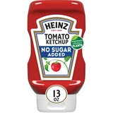 Heinz No Sugar Added Ketchup – Portable Squeeze Bottle for Backyard Cookouts