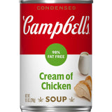 Campbell's Condensed Heart Healthy Cream of Chicken Soup, Family Friendly Lower Sodium Pantry Staple for Kid Dinners