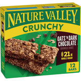 Nature Valley Crunchy Granola Bars, Oats 'n Dark Chocolate – Durable Trail Energy Bar for Backpacking Trips