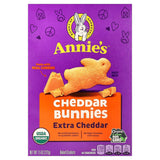 Annie's Organic Cheddar Bunnies Extra Cheddar – Guilt-Free Office Snack, Baked with Real Cheese, 7.5 oz