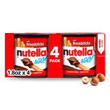 Nutella & GO! 4-Pack Snack Cups – Stocking Stuffer Gift for Nutella Lovers, Ready-to-Eat Cups