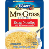 Wyler's Mrs. Grass Extra Noodles Soup Mix – Kid-Friendly Sick Day Dinner for Tummy Troubles