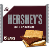 HERSHEY'S Milk Chocolate Candy – School Party Snack Pack for Kids' Lunches and Classroom Treats, Full-Size 1.55 oz Bars