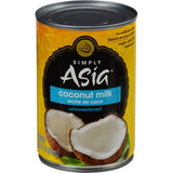 Simply Asia Unsweetened Coconut Milk Gift for Home Chefs, 13.66 fl oz Can for Housewarming and Holiday Cooking Enthusiasts