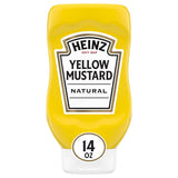 Heinz Yellow Mustard, 8 oz Easy-Squeeze Bottle – Kid-Friendly Condiment for Lunchboxes, Pretzels, and Family Sandwiches