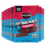 Jack Link's x MrBeast Beef Jerky Variety Box – Office Desk Drawer Protein Snack, No Refrigeration Needed Beef Jerky Pack