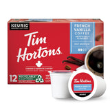 Tim Hortons French Vanilla Coffee, Single-Serve K-Cup Pods for Keurig – Housewarming Gift for Coffee Lovers, 12 Count