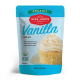 Miss Jones Baking Organic Yellow Cake Mix – Simple Clean-Ingredient Baking for Uncluttered Kitchens, Vegan Vanilla Cake Mix with Short Honest Label