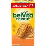 belVita Golden Oat Breakfast Biscuits, 12-Pack — Whole Grain Clean-Label Snack for Health-Conscious Adults