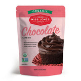 Miss Jones Baking Organic Chocolate Cake Mix – Simple One-Box Chocolate Dessert for Uncluttered Home Kitchens