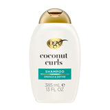 OGX Quenching + Coconut Curl-Defining Shampoo – Mindful Shower Ritual for Wavy and Curly Hair, 13 fl oz