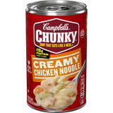 Campbell's Healthy Request Chunky Chicken Noodle Soup – Lower Sodium Comfort Bowl for Mindful Eating, 12 Pack
