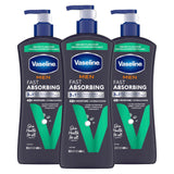 Vaseline Men's Healing Lotion – Daily Wellness Ritual for Stressed, Weathered Hands and Body, Non-Greasy 15-Second Absorption